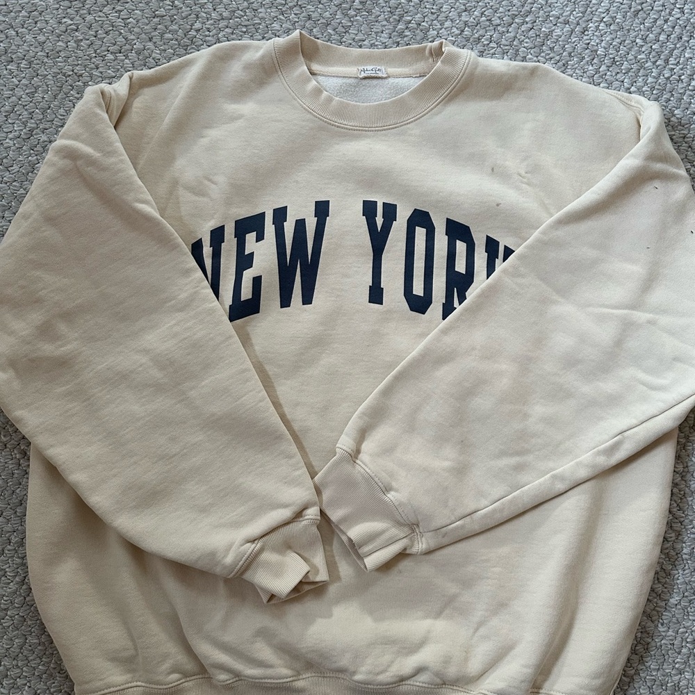 Cream New York Sweatshirt